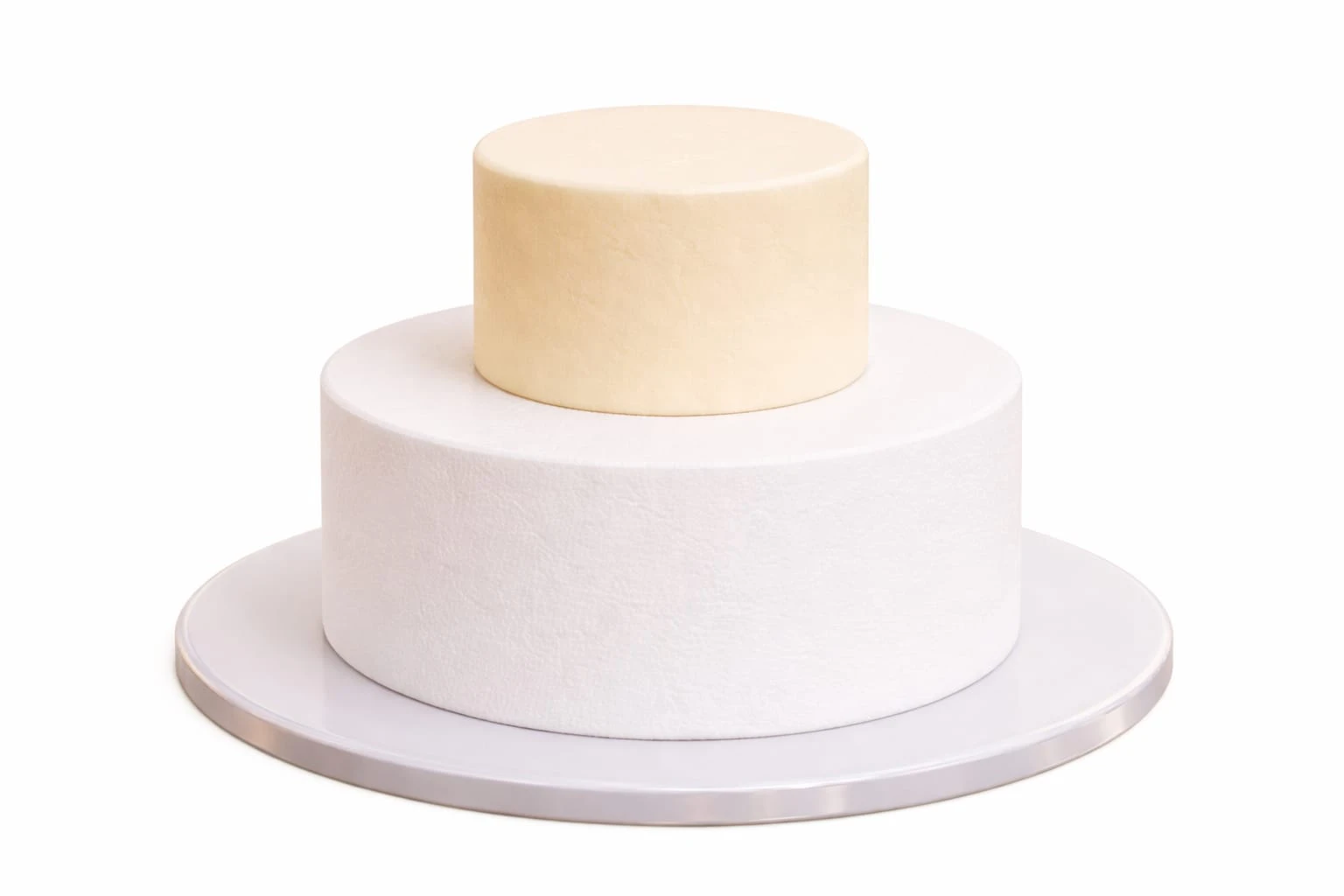 2 طبقة:  9″ فلين + 6″ كيكة  - 8 أشخاصِ